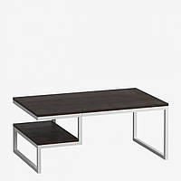 Журнальный столик с полочкой GoodsMetall 1000х600х420 в стиле Лофт GR, код: 6445743