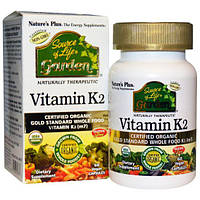 Витамин K Nature's Plus Source of Life Garden Vitamin K2 120 mcg 60 Caps KB, код: 7518104