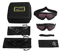 Защитные очки и маска 2 в 1 тактические Si Ballistic M Frame Oakley black XN, код: 8447052