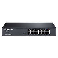 PoE коммутатор Mercury S116PS (15xPOE,1xLAN) EM, код: 8178940