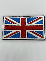 Шеврон нарукавная эмблема Світ шевронів Флаг Великобритании 70×40 мм Разноцветный FE, код: 7791458