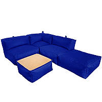 Комплект бескаркасной мебели Блэк Tia-Sport (sm-0692-7) синий PI, код: 6537681