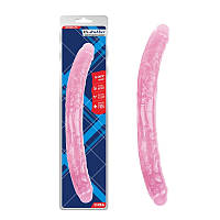 Розовый двухсторонний фаллоимитатор 18 Inch Dildo Chisa KV, код: 8171742