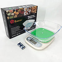 Весы кухонные DOMOTEC MS-125 Plastic, точные кухонные весы, весы для взвешивания продуктов. Цвет: зеленый BKA