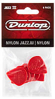 Медиаторы Dunlop 47P3N Nylon Jazz III Red Nylon Player's Pack (6 шт.) PI, код: 6556433