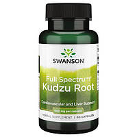 Корень Кудзу Swanson Kudzu Root 500 mg 60 Caps PM, код: 7699351