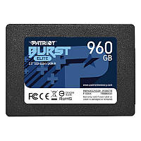 Накопитель SSD 960GB Patriot Burst Elite 2.5 SATAIII TLC (PBE960GS25SSDR) ML, код: 6709026