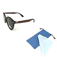 Солнцезащитные очки Matrix Stone c черной роговой оправой и темно-серой линзой TN, код: 7416160
