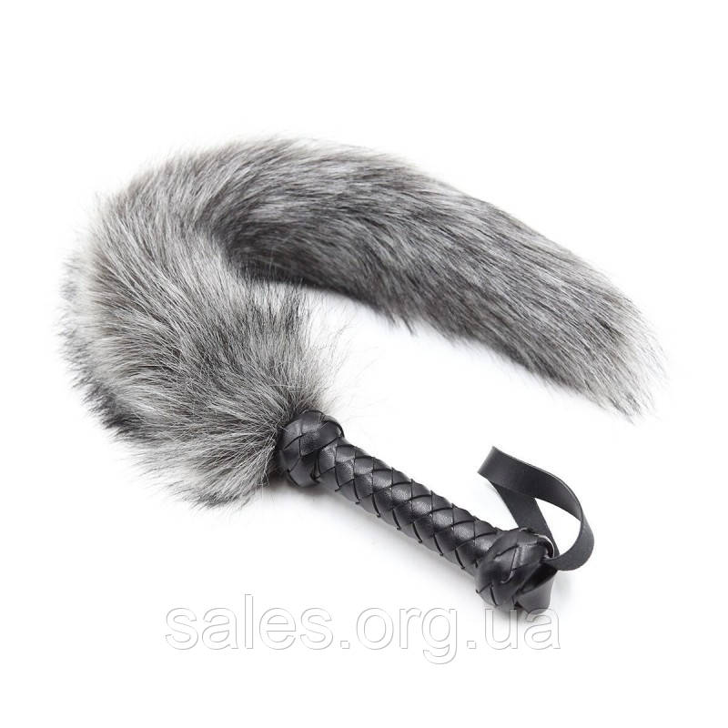 Хутряний хвіст лисиці з ручкою Bdsm4u Fox Tail Whips SC, код: 7729057