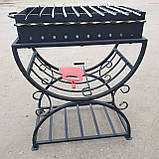 Мангал на 10 шампурів, сталь 2 мм (жаровня + стійка радіусна), фото 7