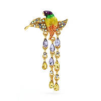 Брошь BROCHE Птица разноцветная BRBF113490 TP, код: 8033347