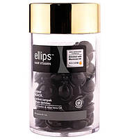 Витамины-масло для волос Ночное сияние с фундуком и маслом Алоэ Вера Ellips 50 шт BK, код: 8163831