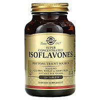 Соевые изофлавоны Isoflavones Solgar суперконцентрированные 120 таблеток EV, код: 7701418