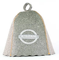 Банная шапка Luxyart Nissan One size серый (LA-954) LW, код: 7784855