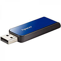 USB-накопитель Apacer AH334 64Gb USB Flash Drive 2.0 64 Гб Blue SX, код: 8063012