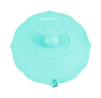 Крышка силиконовая для чашки Цветок диаметр 11.5см, голубая Fissman DP38725 GR, код: 7429532