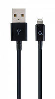 Кабель Cablexpert USB 2.0 A - Lightning 1м Черный (CC-USB2P-AMLM-1M) SB, код: 1901679