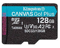 Карта памяти MicroSDXC 128GB UHS-I U3 Class 10 Kingston Canvas Go Plus R170 W90MB s (SDCG3 1 PP, код: 6714421