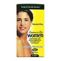 Витаминно-минеральный комплекс Nature's Plus Source of Life Women 60 Tabs TH, код: 7518107