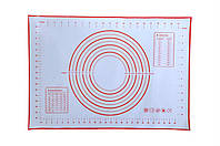 Силиконовый армированный коврик для раскатки, выпечки теста 60 х 40 см Ytech 2190 MY, код: 8248074