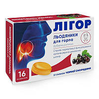 Леденцы ЛИГОР со вкусом черной смородины 16 шт GT, код: 8116009