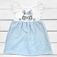 Детское платье Dexters happy ti 86 см белый голубой (13121522029) ST, код: 8329114