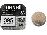 Батарейка Maxell таблетка SR395 927SW 1шт уп PR, код: 8328018