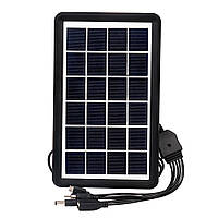 Сонячний зарядний пристрій Easy Power EP-0902 5в1 6 V 3 W Black (3_02832) SC, код: 8038582