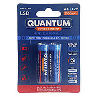 Аккумулятор Quantum 2100mAh AA Ni-MH с низким саморазрядом (LSD) 2шт уп blister OB, код: 8328083