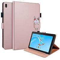 Чехол-книжка Animal Wallet Lenovo Tab E10 Rabbit Розовое золото GT, код: 8096937