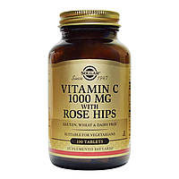 Витамин C Solgar Vitamin C with Rose Hips 1000 mcg 100 Tabs GT, код: 7521071