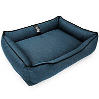 Лежак для собак и котов EGO Bosyak Рогожка M 75x65 Синий (спальное место для собак и кошек) SM, код: 7635061