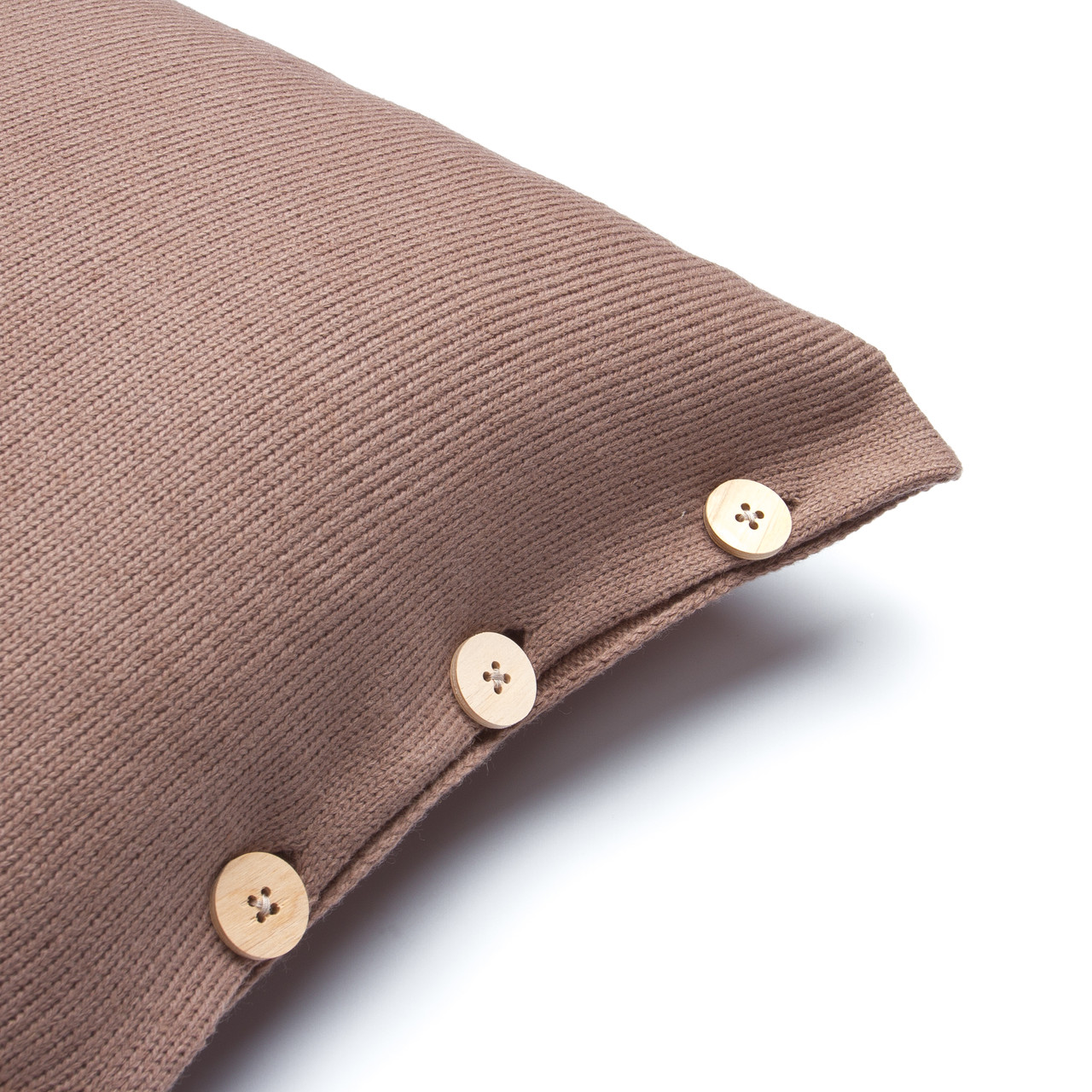 Чохол для подушки в'язаний Ohaina 40x40 Dark beige