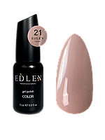 Гель-лак Edlen Color 9мл 021 бледный розовый