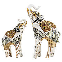 Фигурка интерьерная Elephant with baby elephant 28 см ArtDeco AL117988 BB, код: 7523065