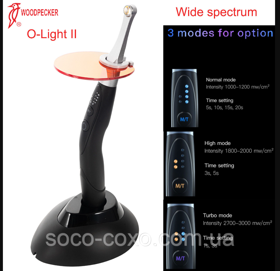 Фотополімерна лампа Woodpecker O-Light 2 black. Новинка! Оригінал, гарантія!