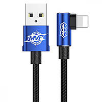 Кабель Baseus MVP Elbow CALMVP USB-A to iPhone Lightning Data Cable 1 м 2A Синий FG, код: 8024618