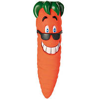 Жевательная игрушка Trixie Морковь в очках с писчалкой 20 см Оранжевый TV, код: 8209191