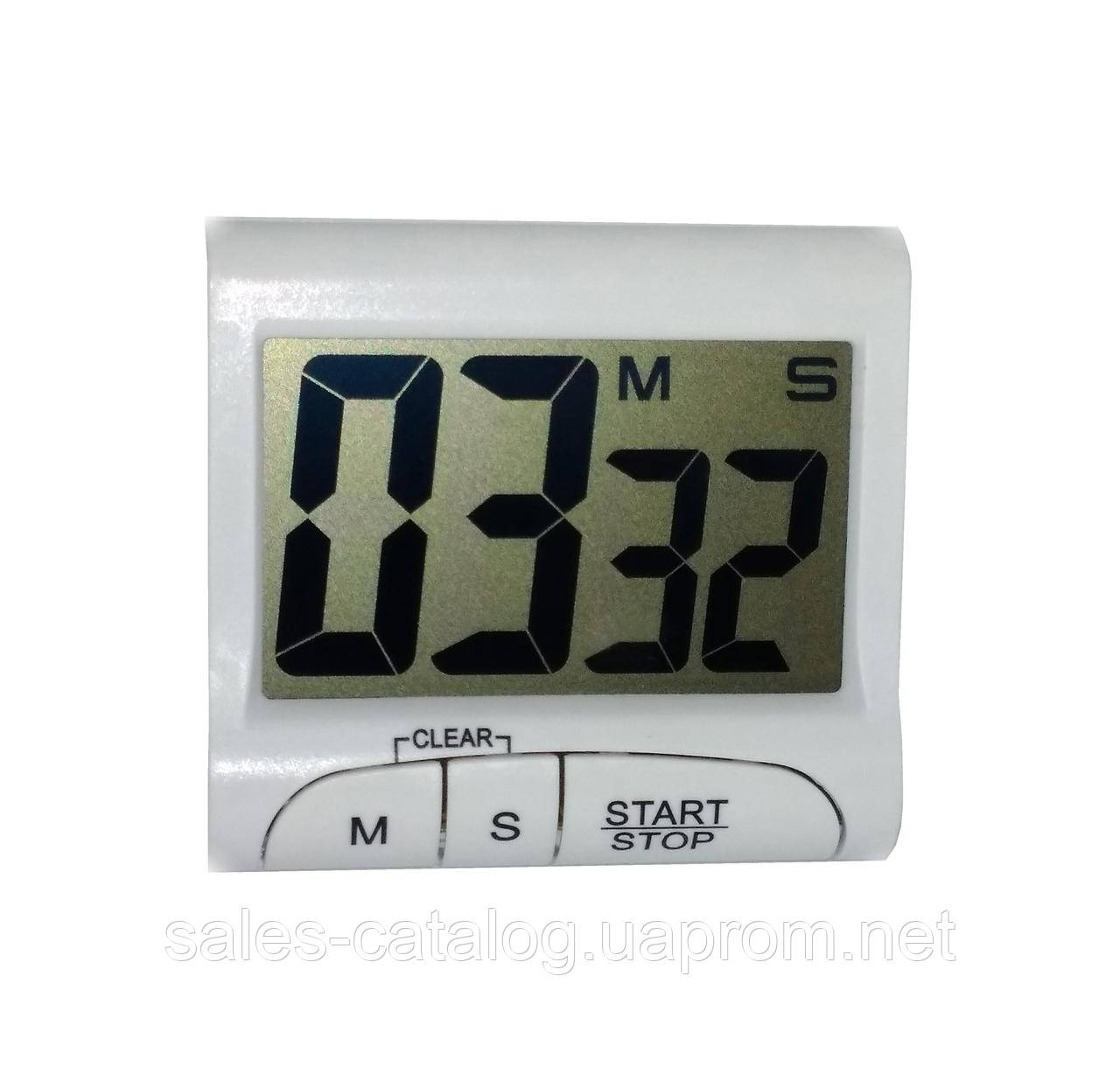 Кухонний таймер з дисплеєм Lux Electronic Timer D-016 Білий SC, код: 8199097