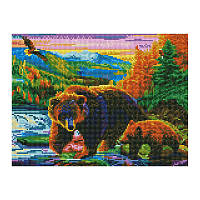 Алмазная мозаика Обитатели Аляски Rainbow Art EJ1410 40х30 см TO, код: 8262755