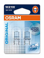 Автолампа ук. OSRAM 7505-02B W21W 12V W3x16d 10X2 Blister TO, код: 7290542