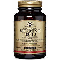 Витамин E Solgar Vitamin E 100 IU Mixed Tocopherols 100 Softgels UD, код: 7527188