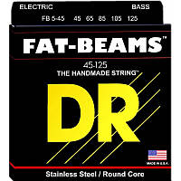 Струни для бас-гітари DR FB5-45 Fat Beams Medium Bass 5-Strings 45 125 SC, код: 6556013