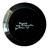 Тарілка декоративна Петриківський розпис ручної роботи з дерева 15 см ЧОРНОБРИВЦІ сувенір, фото 10