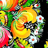 Тарілка декоративна Петриківський розпис ручної роботи з дерева 15 см МАКИ сувенір, фото 9