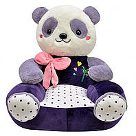 Мягкое кресло Yufeng Панда 45х49 см Violet (141065) OS, код: 8247571