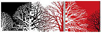 Модульная Картина Декор Карпаты Классическая Коллекция s437 163х53см Таинственный Лес (hub_vU TV, код: 1224513