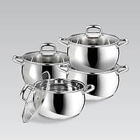 Набор посуды Maestro MR-3515-8 8 предметов Хром (52273790) KM, код: 7600912