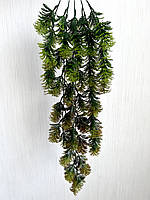 Штучний ампельний кущ (зелений з коричневим напиленням 78 см), фото 6