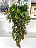 Штучний ампельний кущ (зелений з коричневим напиленням 78 см), фото 4